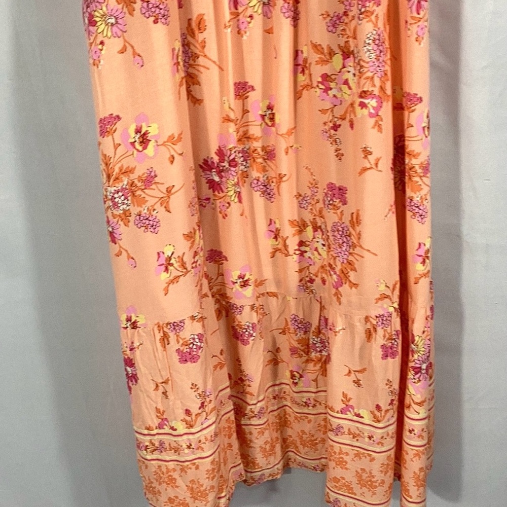 Baltic Born Peach Floral Midi Dress - Picture 9 of 12